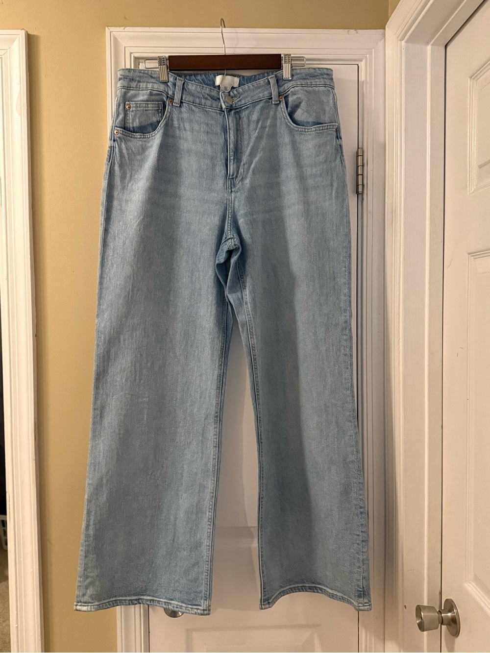 H&M Pale Blue Wide-Leg Jeans